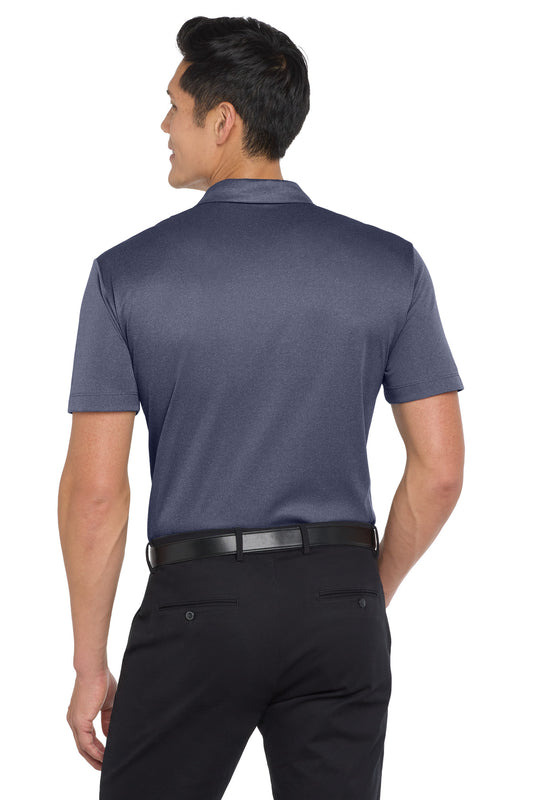 Port Authority  Heathered Silk Touch  Performance Polo. K542 Navy Heather