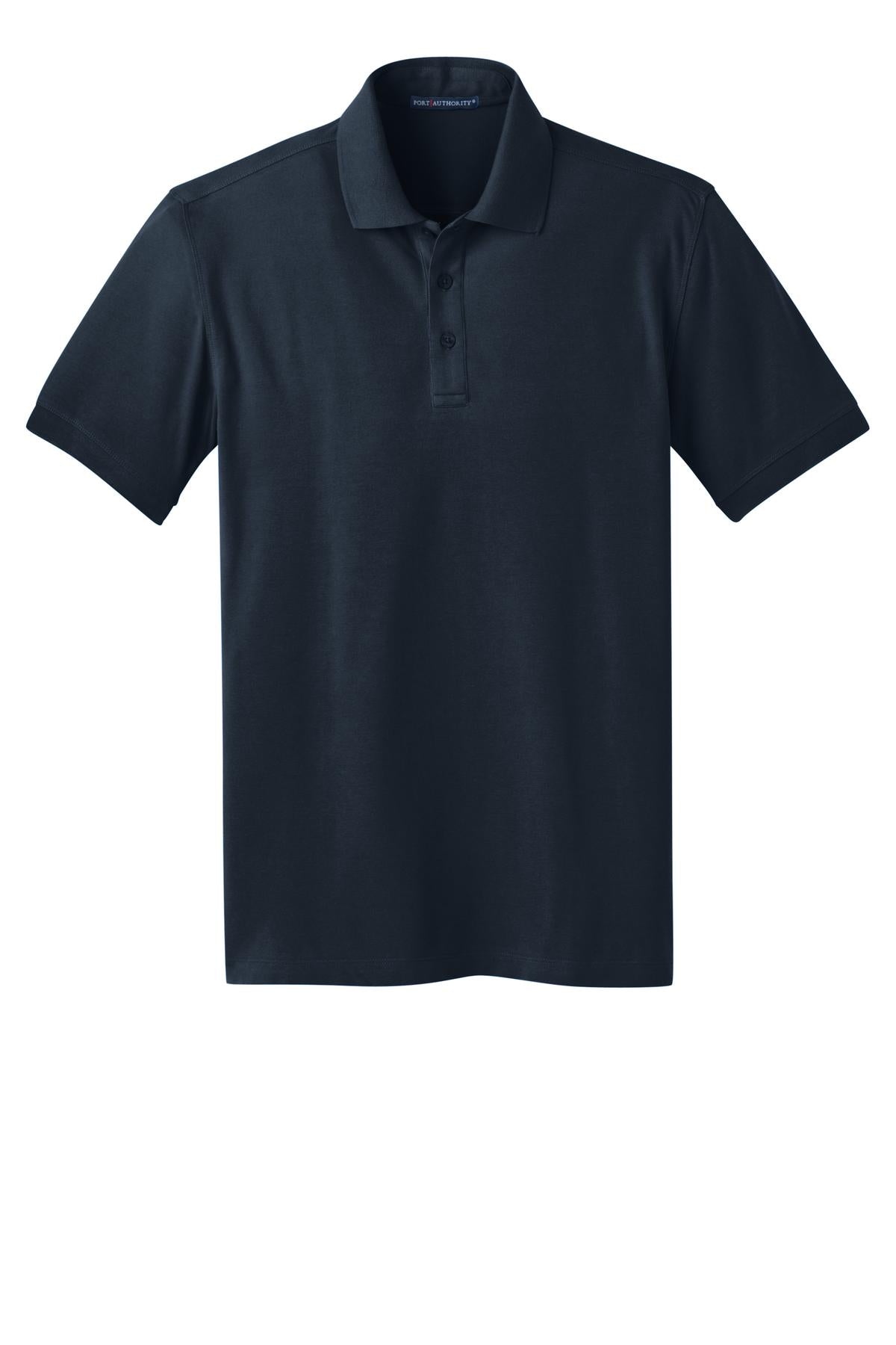 Port Authority Stretch Pique Polo. K555 Dress Blue Navy