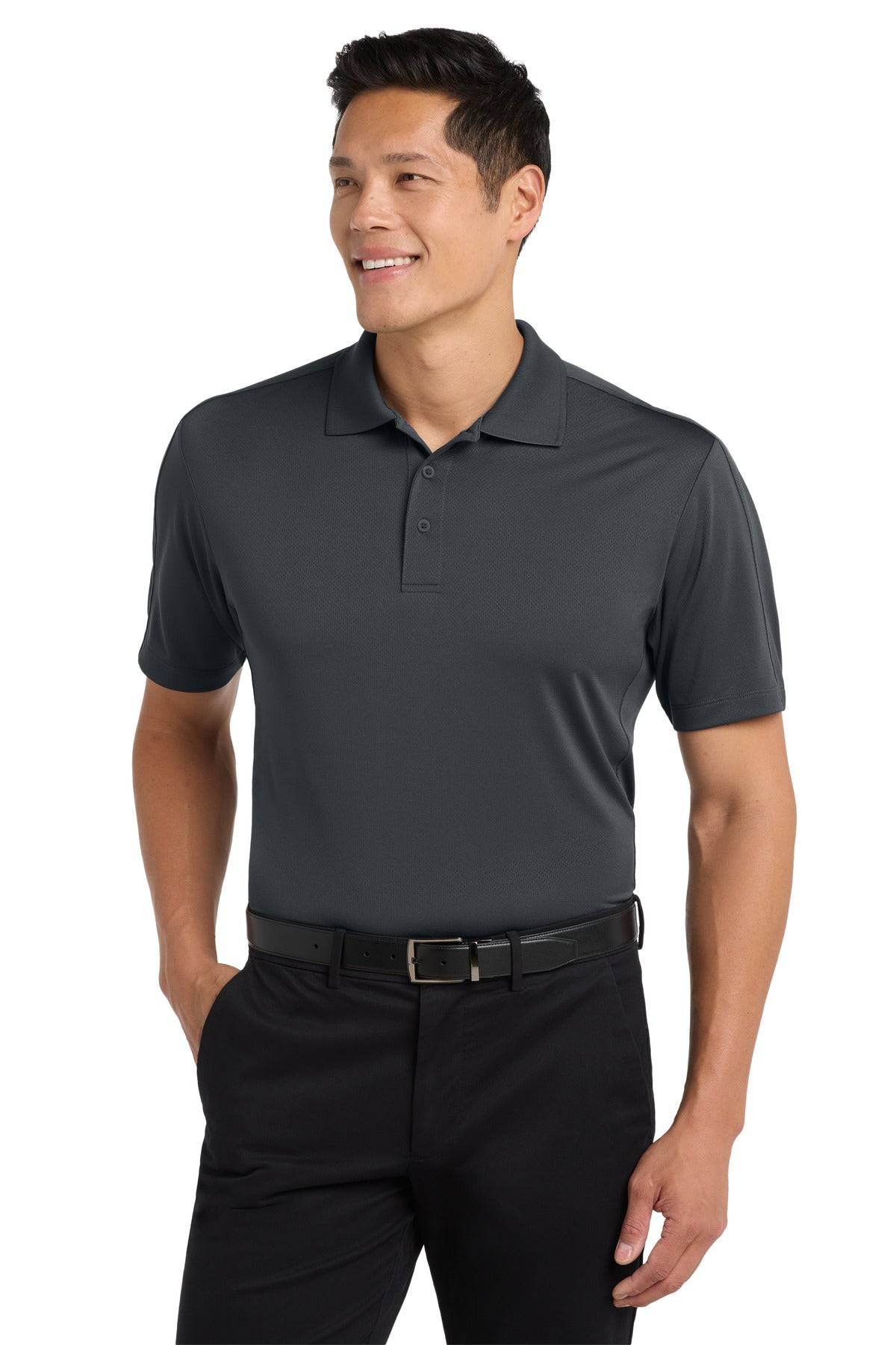 Port Authority Diamond Jacquard Polo K569 Graphite