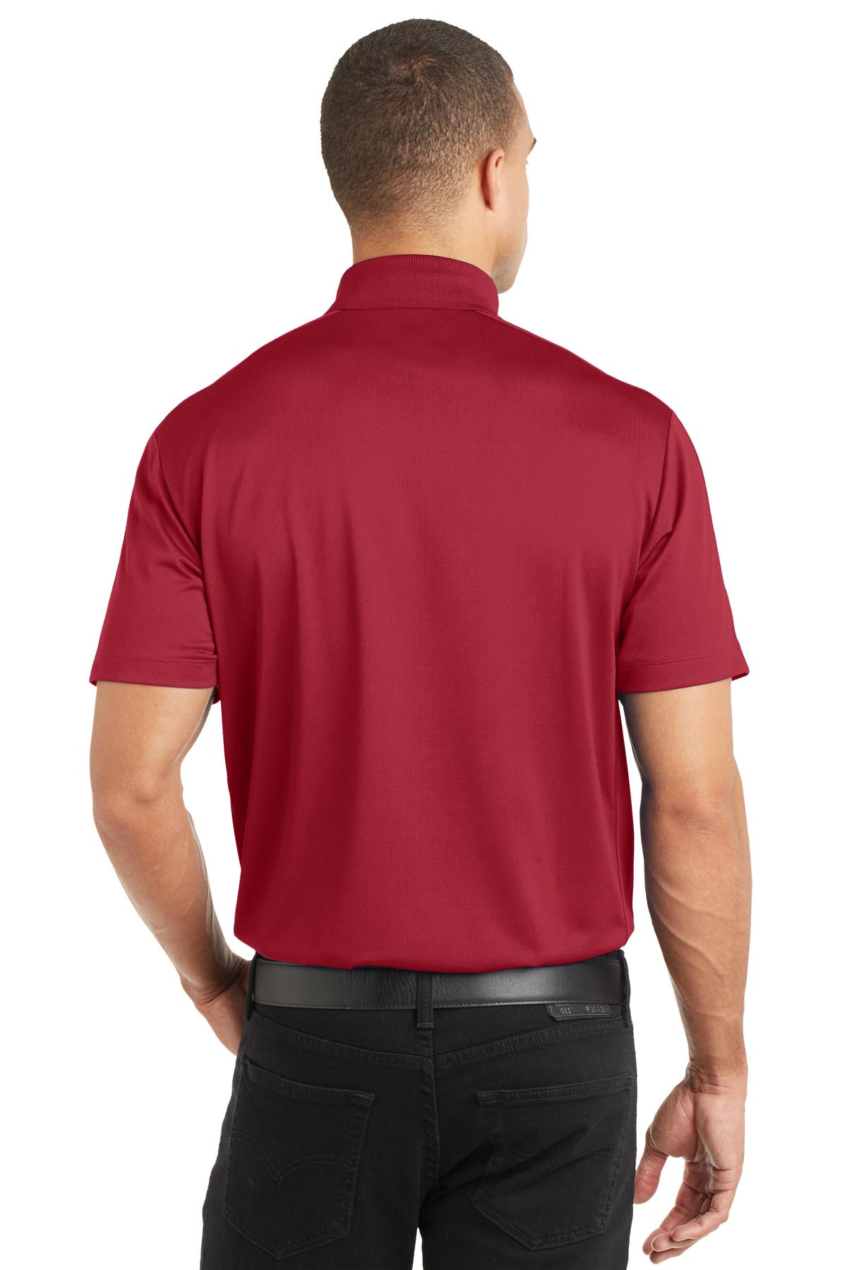 Port Authority Diamond Jacquard Polo. K569 Rich Red