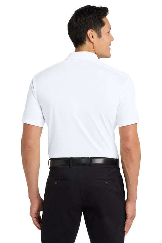 Port Authority Diamond Jacquard Polo K569 White