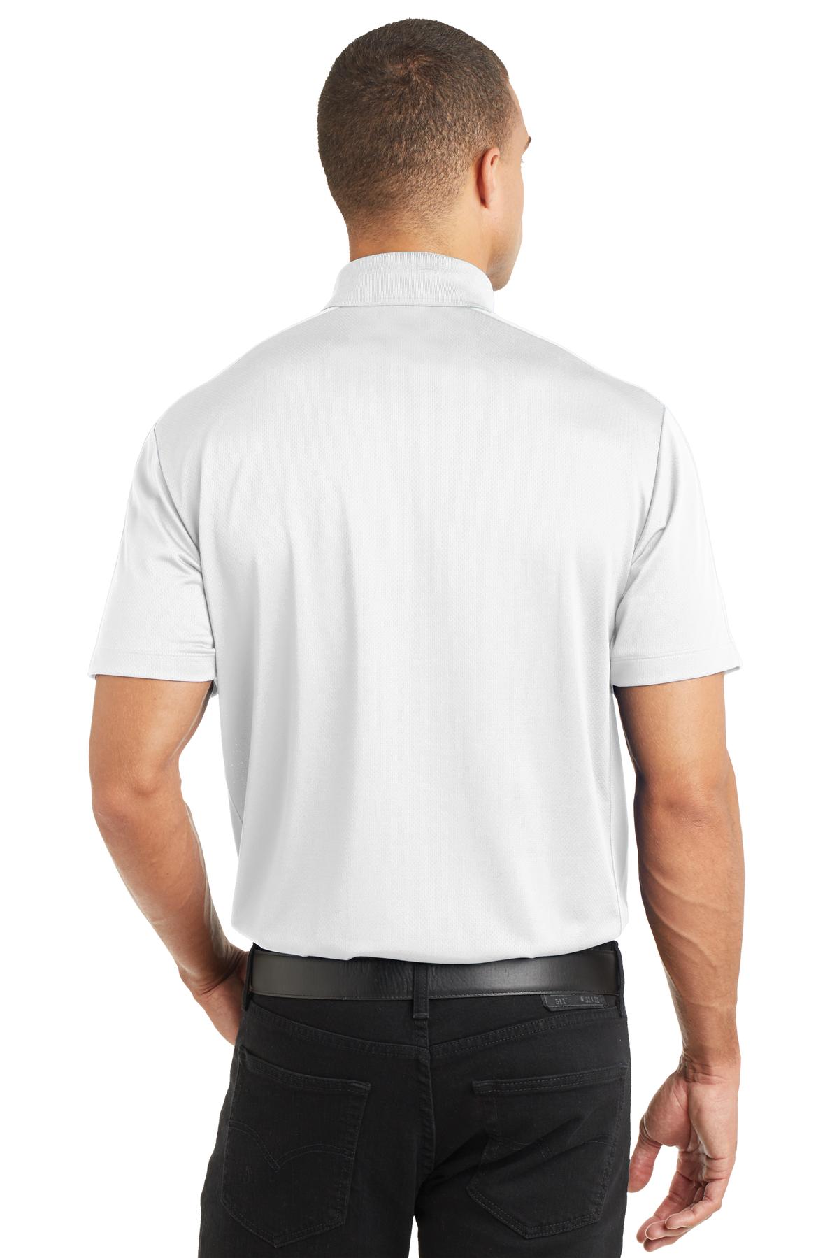Port Authority Diamond Jacquard Polo. K569 White