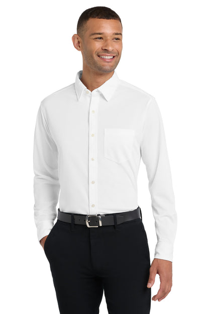 Port Authority Dimension Knit Dress Shirt K570 White