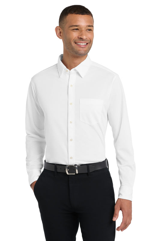 Port Authority Dimension Knit Dress Shirt K570 White