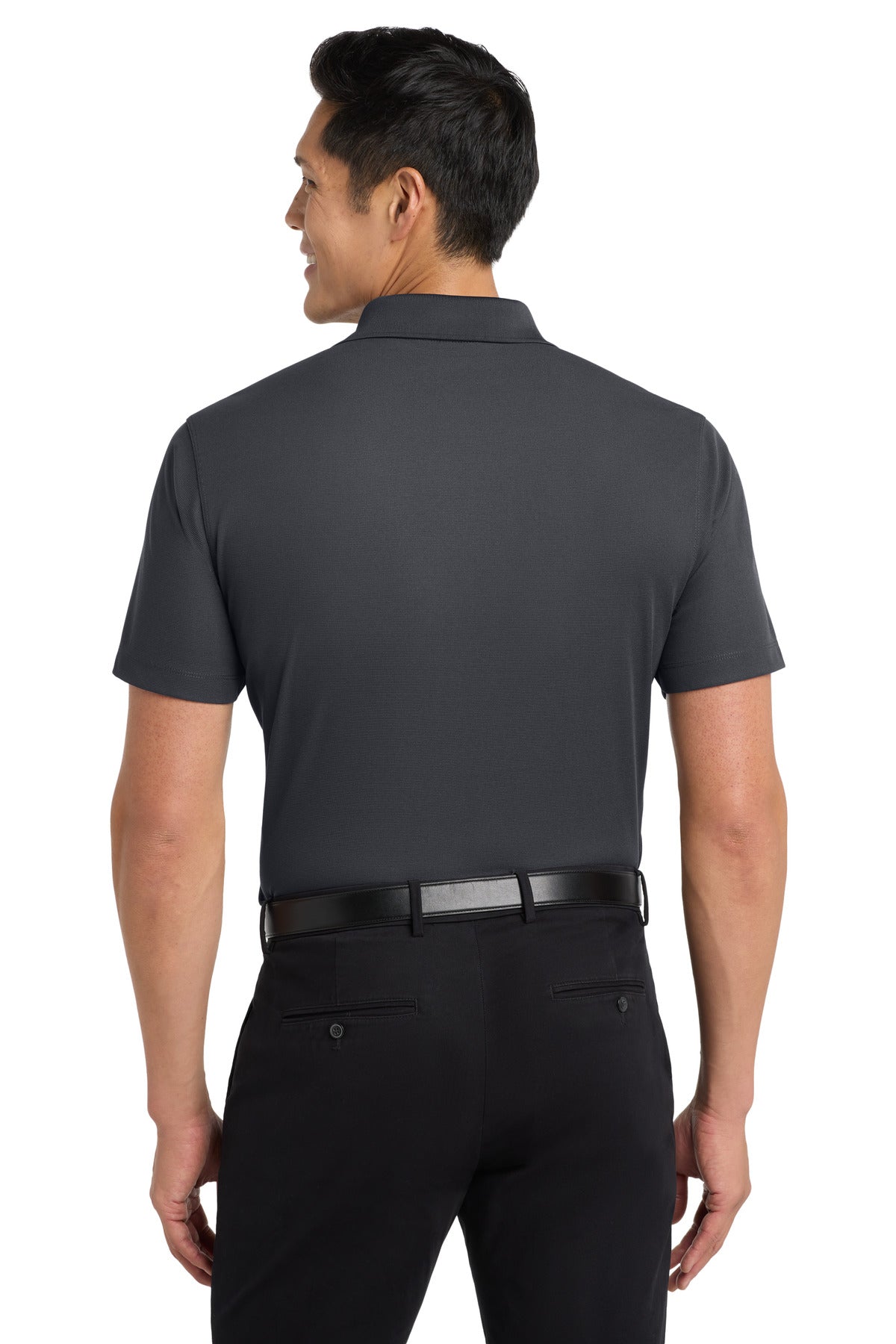 Port Authority Dry Zone Grid Polo K572 Battleship Grey