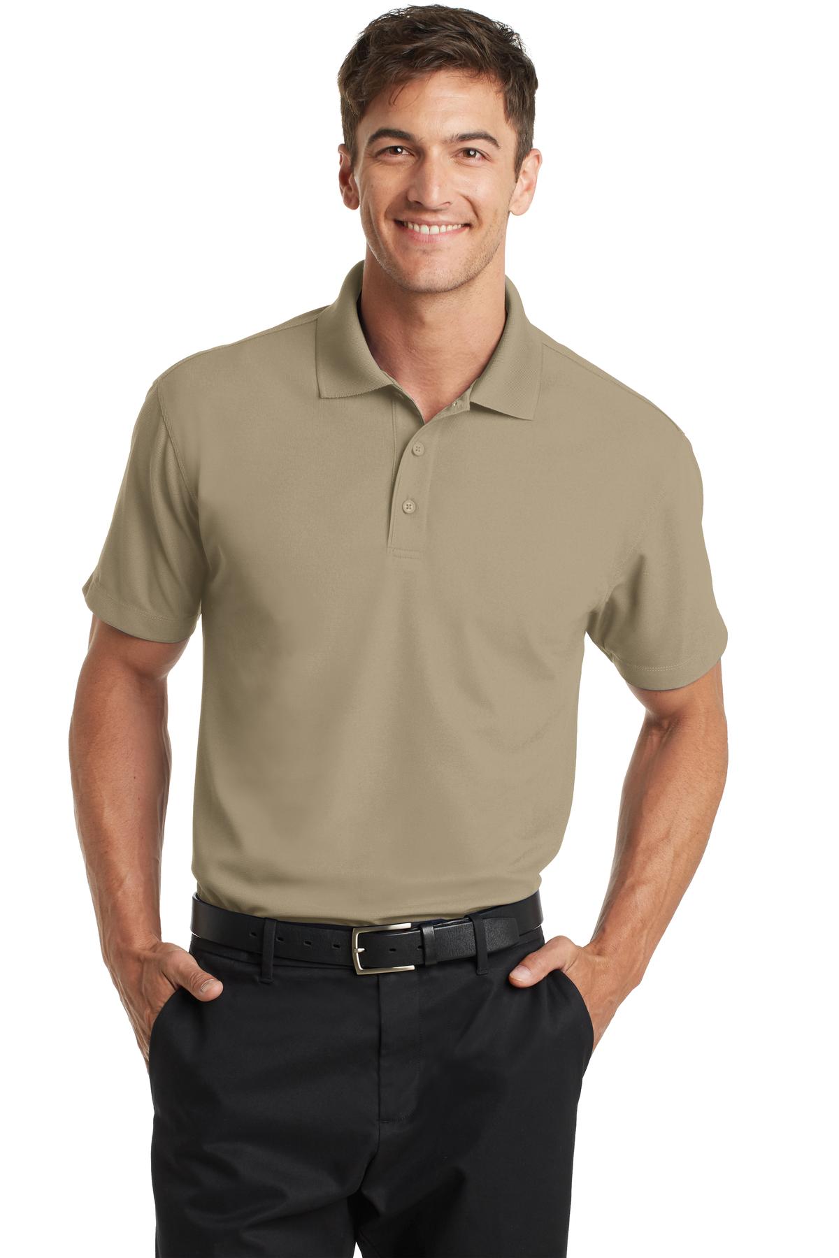 Port Authority Dry Zone Grid Polo. K572 Tan