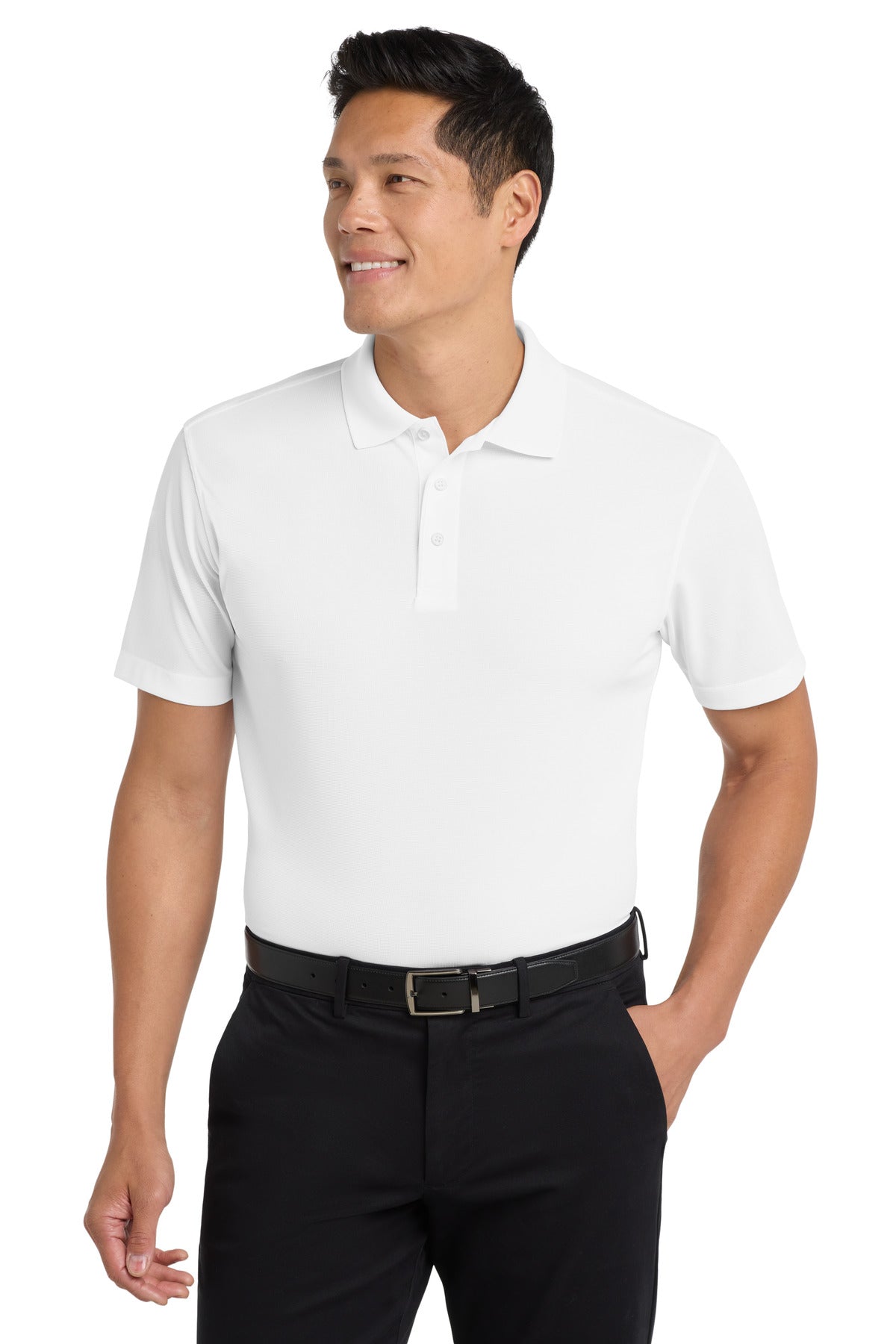 Port Authority Dry Zone Grid Polo K572 White
