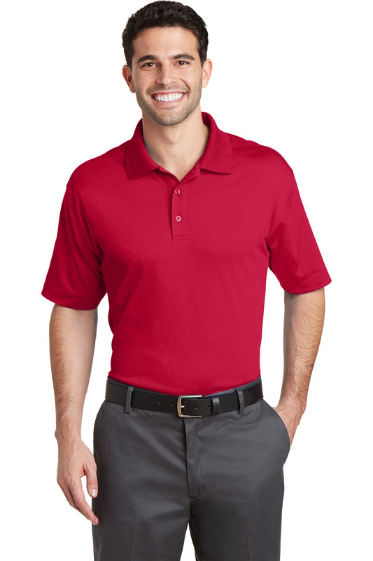 Port Authority Rapid Dry Mesh Polo. K573 Engine Red
