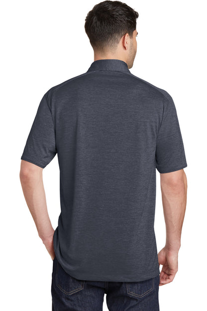 Port Authority Digi Heather Performance Polo. K574 Dark Grey