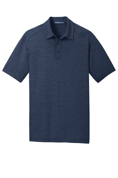 Port Authority Digi Heather Performance Polo. K574 Dress Blue Navy