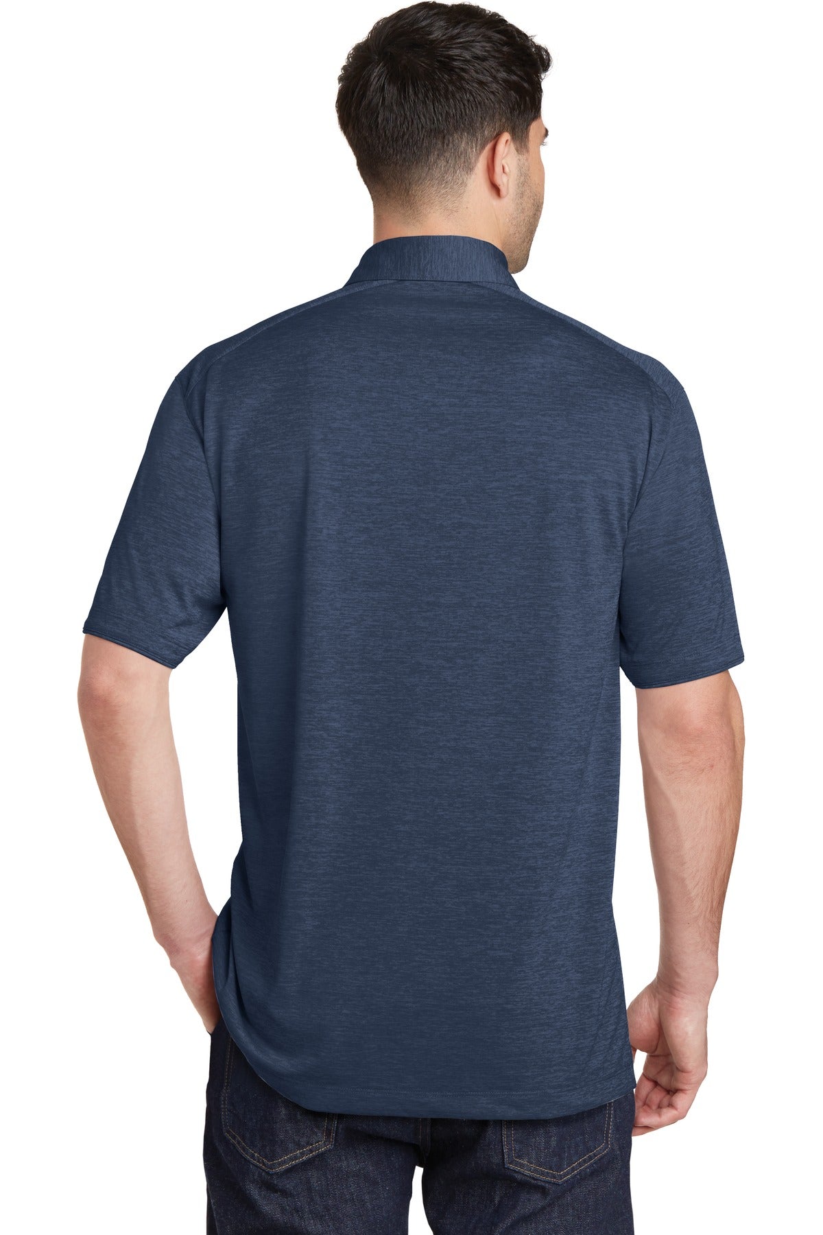 Port Authority Digi Heather Performance Polo. K574 Dress Blue Navy