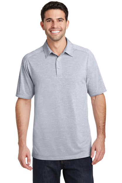 Port Authority Digi Heather Performance Polo. K574 Light Grey