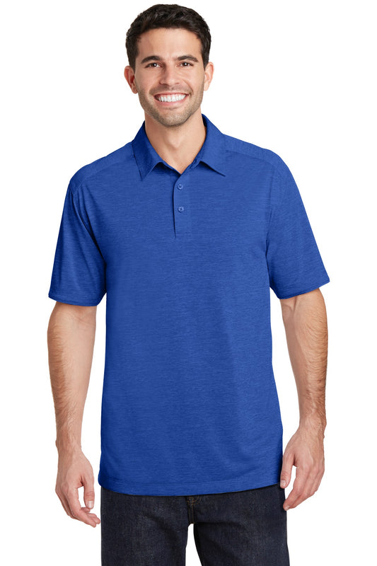 Port Authority Digi Heather Performance Polo. K574 True Royal