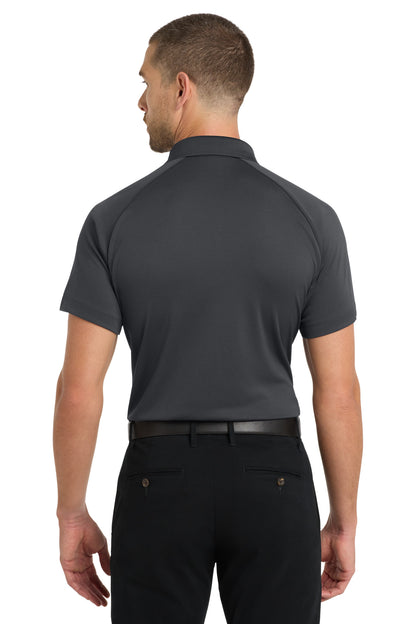 Port Authority Crossover Raglan Polo K575 Battleship Grey