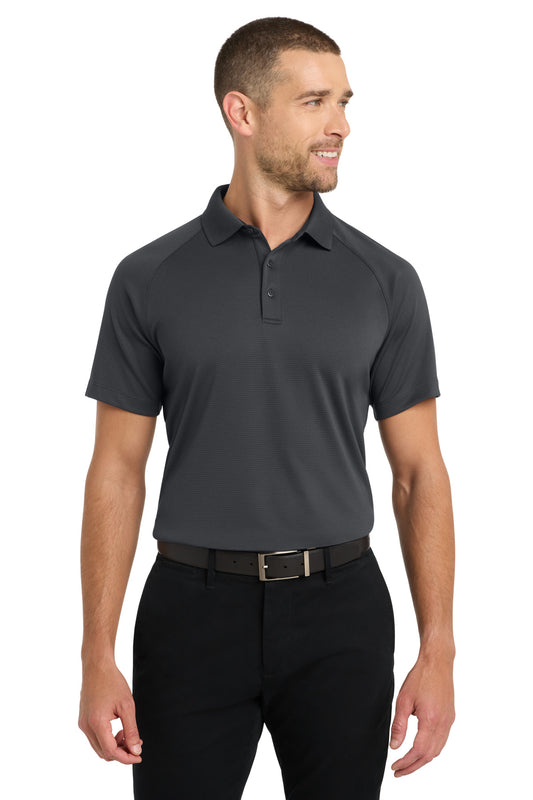 Port Authority Crossover Raglan Polo K575 Battleship Grey