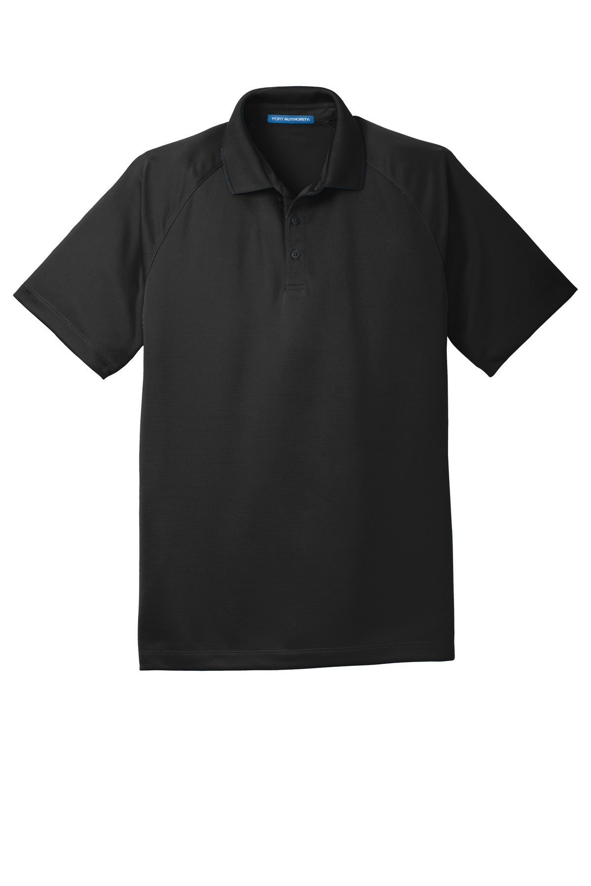 Port Authority Crossover Raglan Polo. K575 Black
