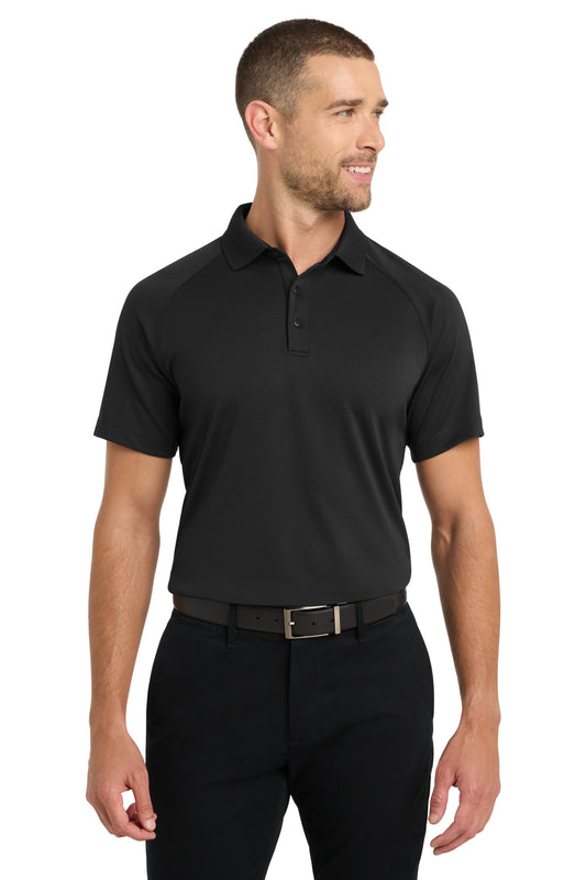 Port Authority Crossover Raglan Polo K575 Black