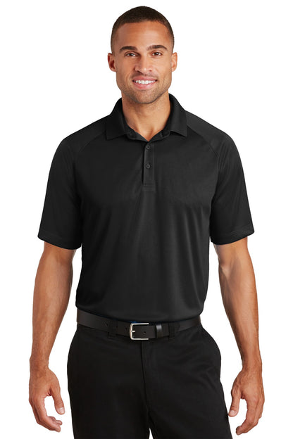 Port Authority Crossover Raglan Polo. K575 Black