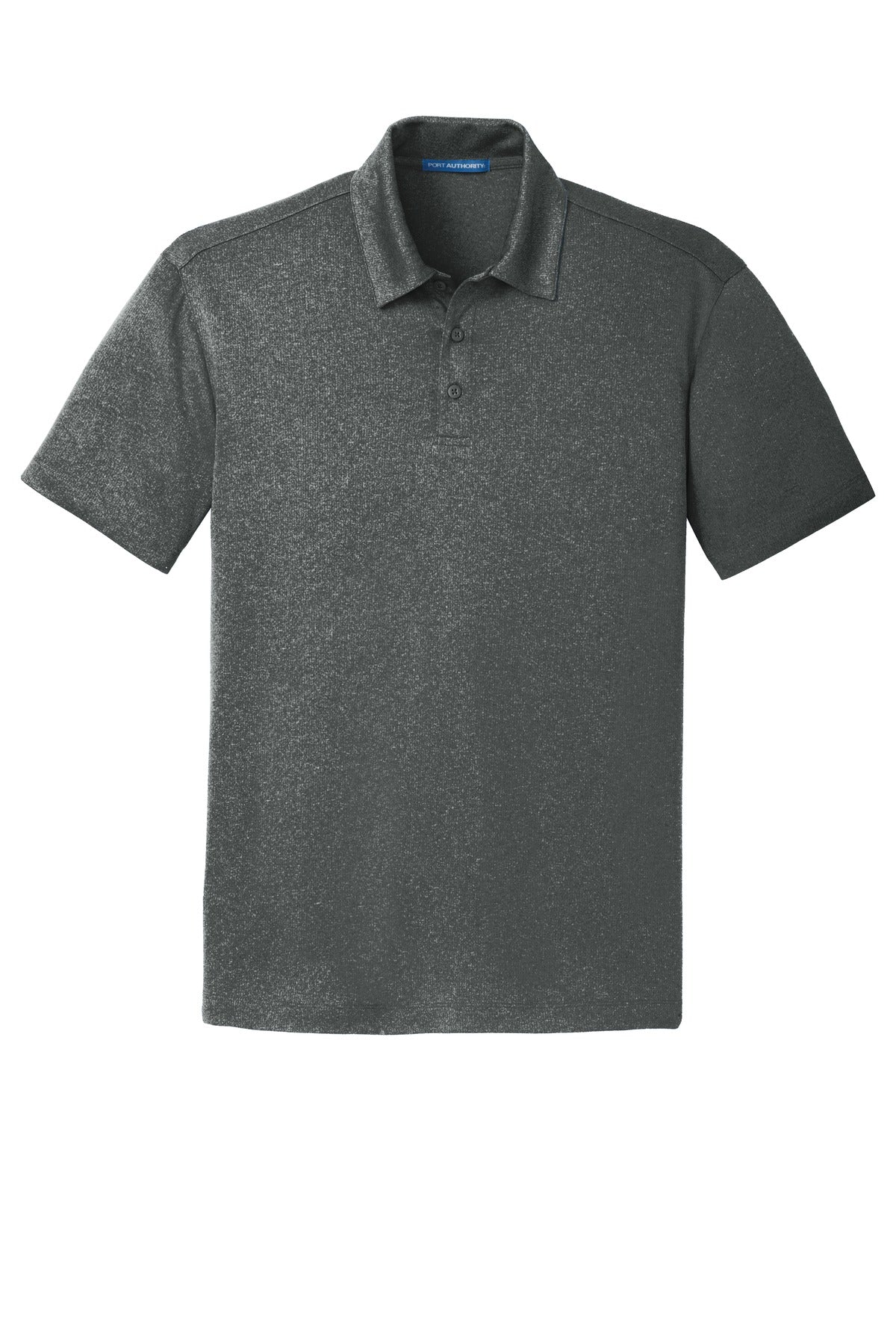 Port Authority Trace Heather Polo. K576 Charcoal Heather