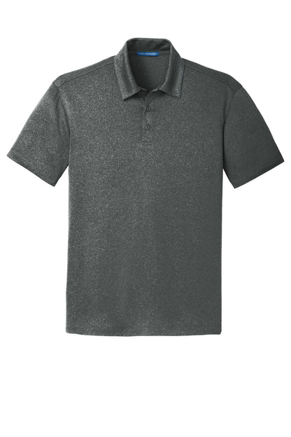 Port Authority Trace Heather Polo. K576 Charcoal Heather