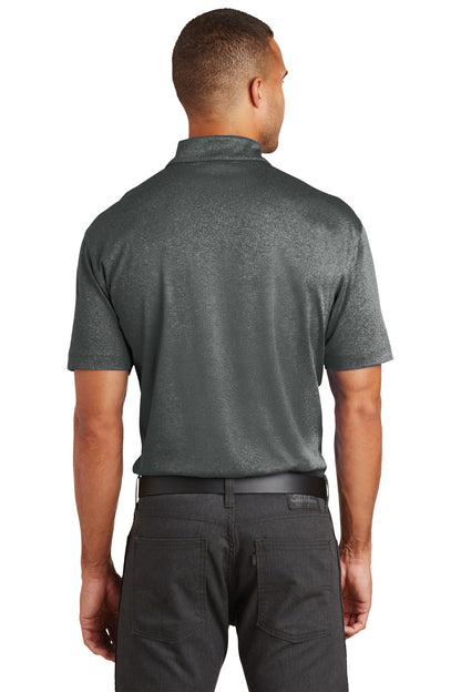 Port Authority Trace Heather Polo. K576 Charcoal Heather
