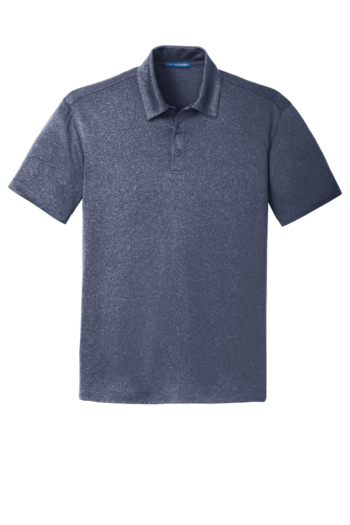 Port Authority Trace Heather Polo. K576 True Navy Heather
