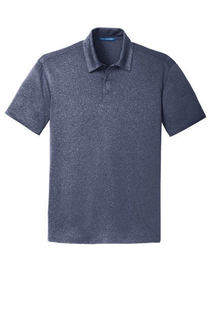 Port Authority Trace Heather Polo. K576 True Navy Heather