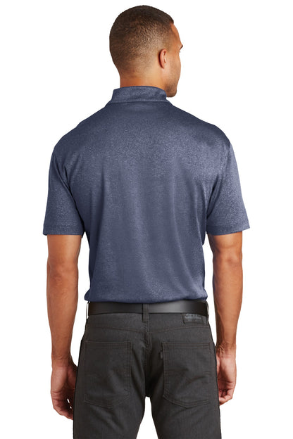 Port Authority Trace Heather Polo. K576 True Navy Heather