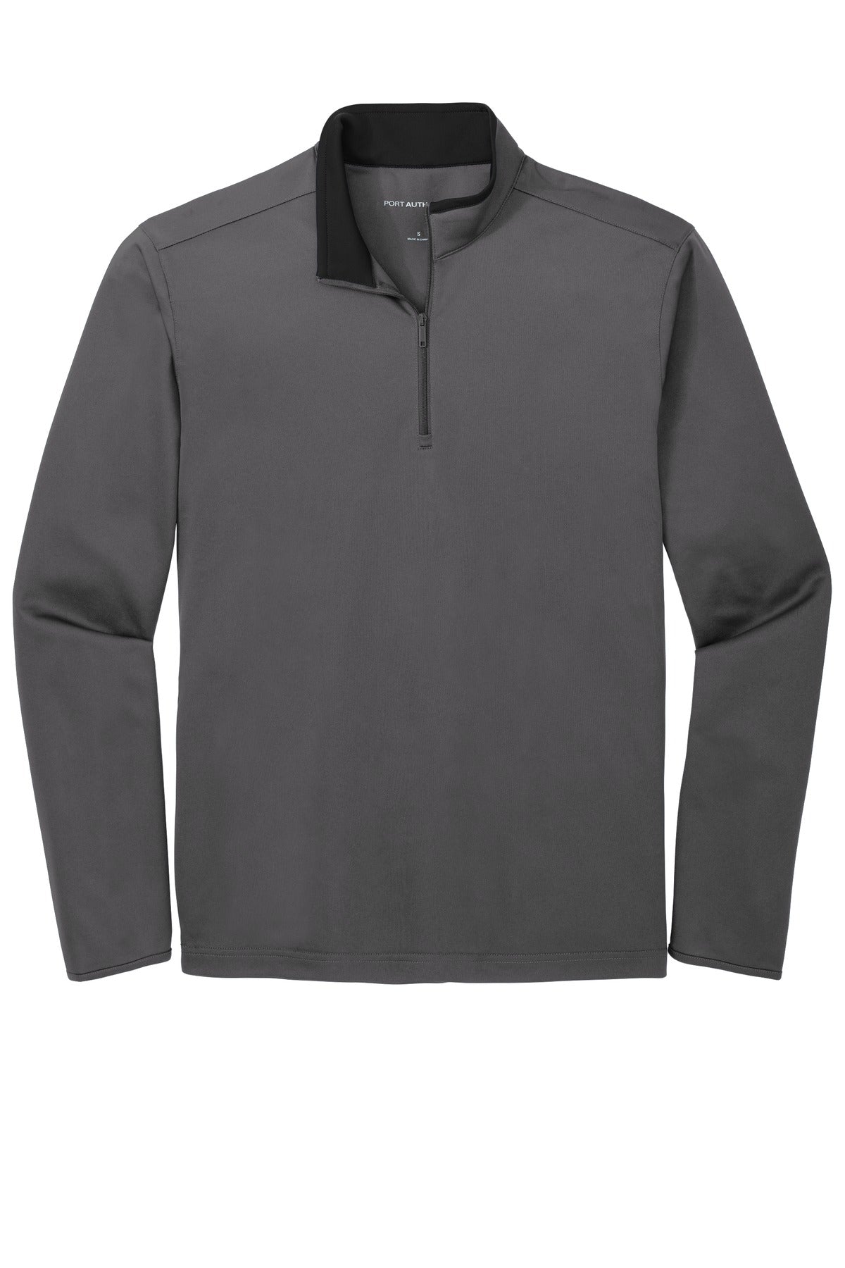 Port Authority  Silk Touch  Performance 1/4-Zip K584 Steel Grey/ Black
