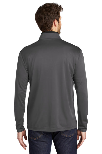 Port Authority  Silk Touch  Performance 1/4-Zip K584 Steel Grey/ Black