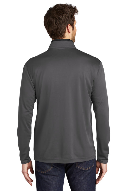 Port Authority  Silk Touch  Performance 1/4-Zip K584 Steel Grey/ Black