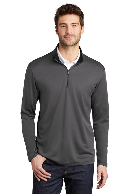 Port Authority  Silk Touch  Performance 1/4-Zip K584 Steel Grey/ Black