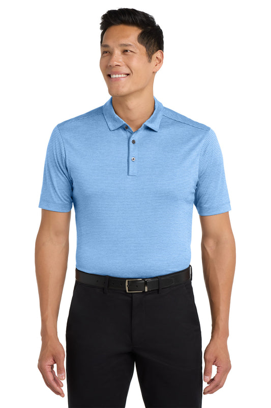 Port Authority  Shadow Stripe Polo. K585 Carolina Blue
