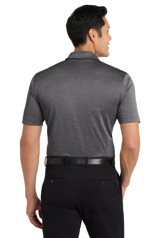 Port Authority  Shadow Stripe Polo. K585 Deep Black