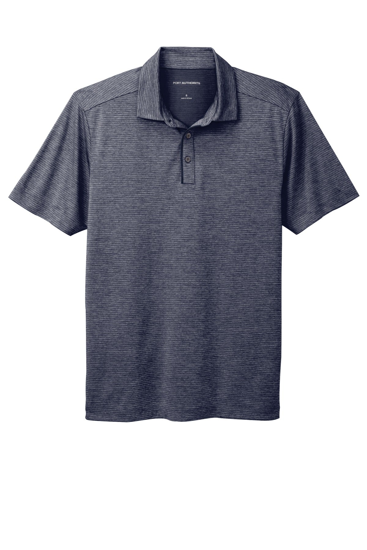 Port Authority  Shadow Stripe Polo. K585 River Blue Navy