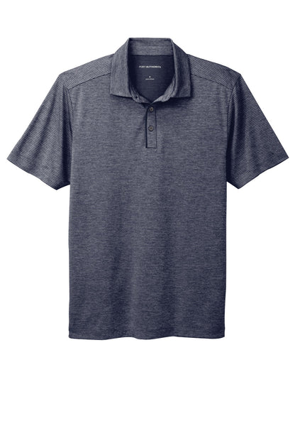 Port Authority  Shadow Stripe Polo. K585 River Blue Navy
