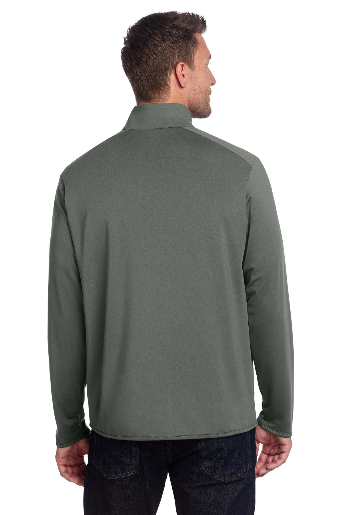 Port Authority Accord Stretch Fleece Full-Zip K595 Pewter