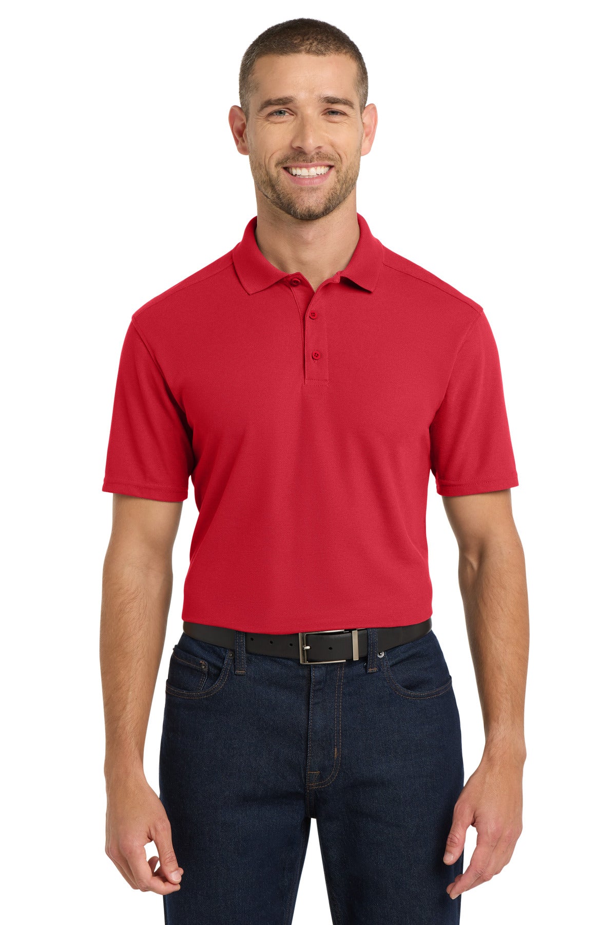 Port Authority EZPerformance Pique Polo K600 Apple Red