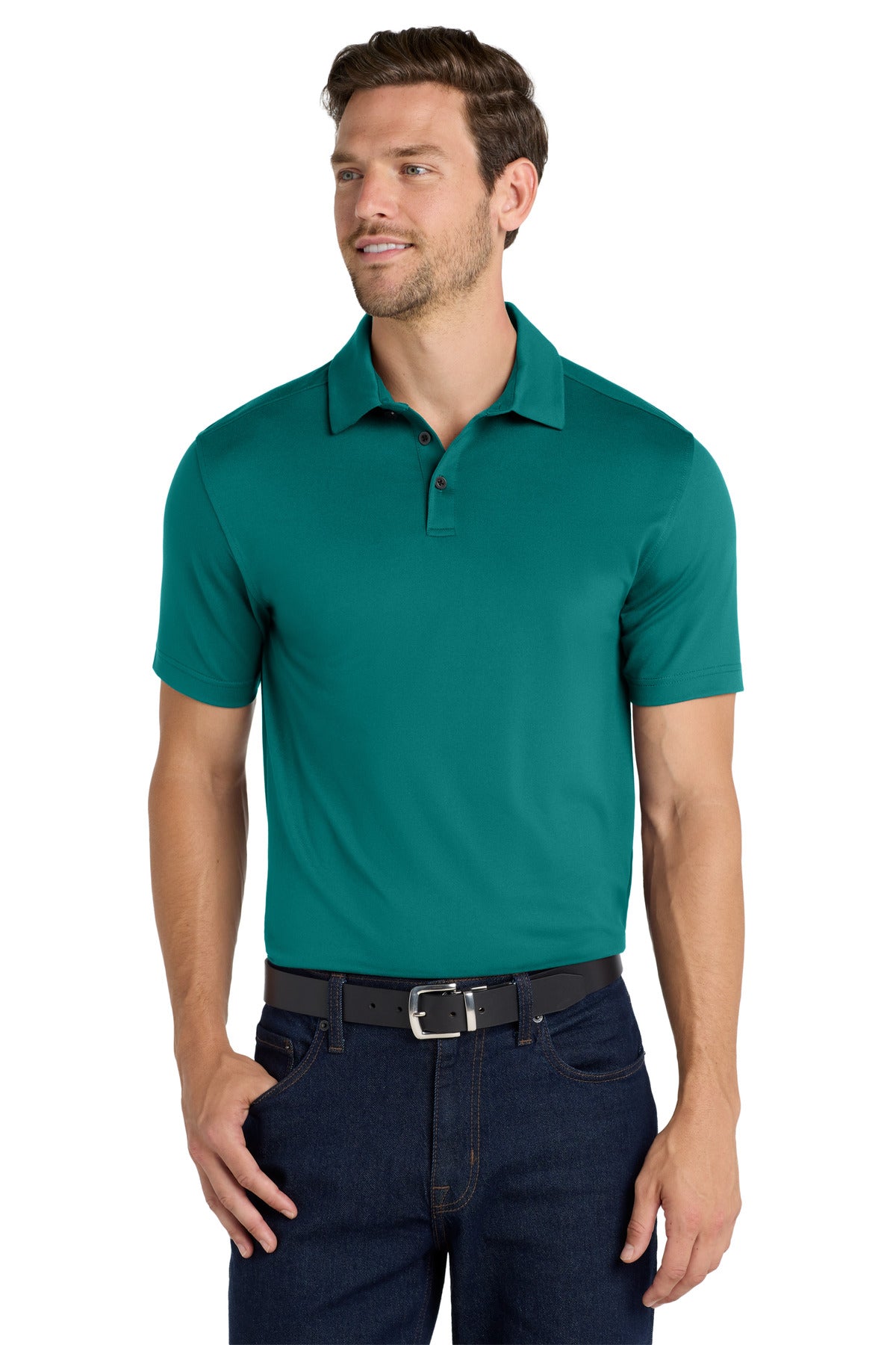 Port Authority  City Stretch PoloK682 Dark Teal