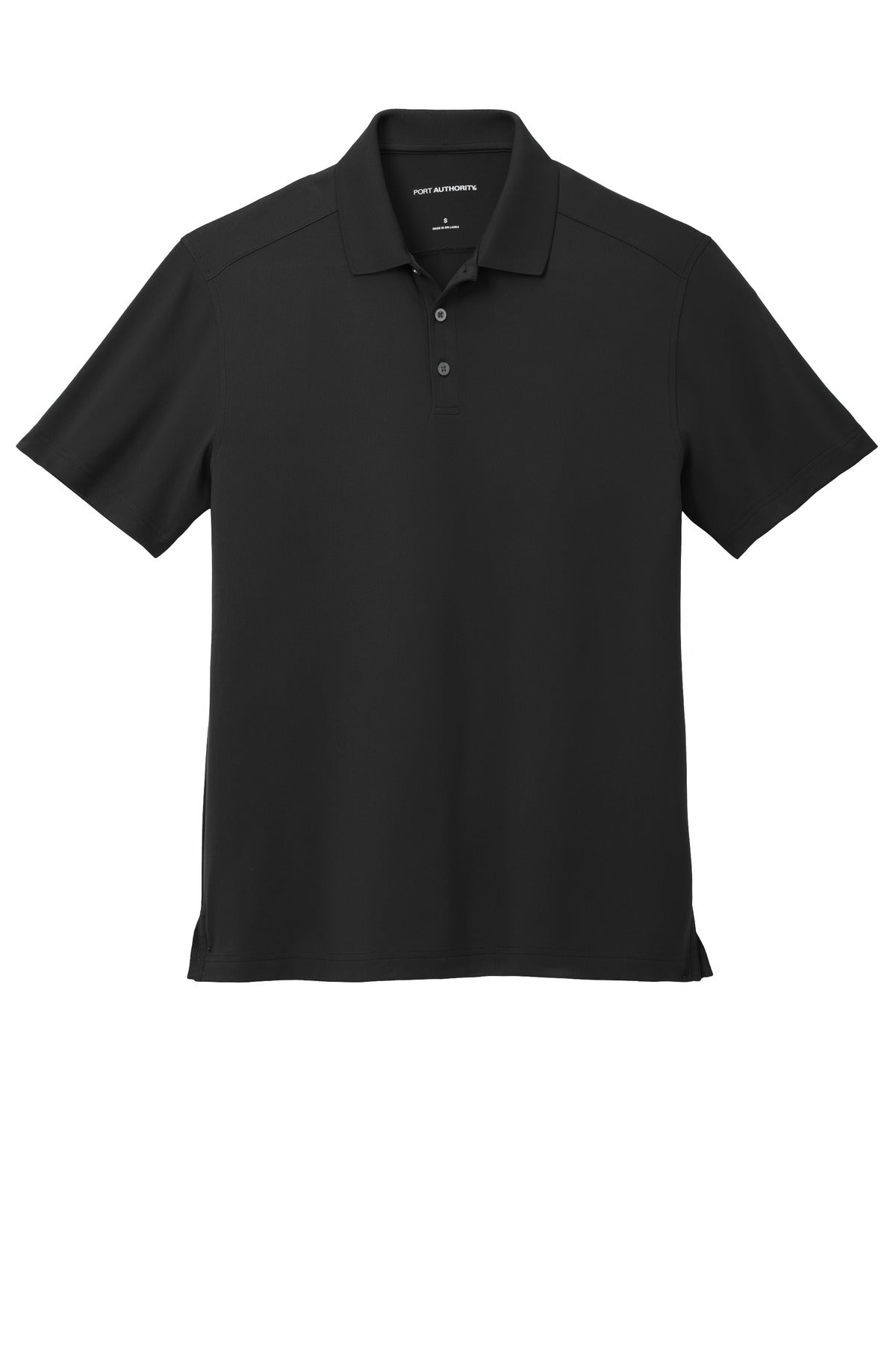 Port Authority City Stretch Flat Knit Polo K683 Black