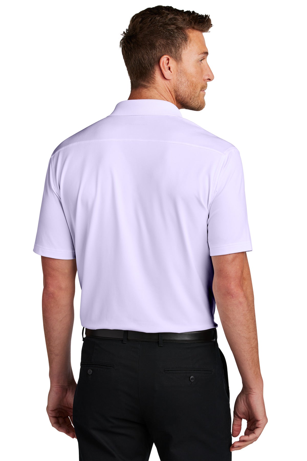 Port Authority City Stretch Flat Knit Polo K683 Bright Lavender