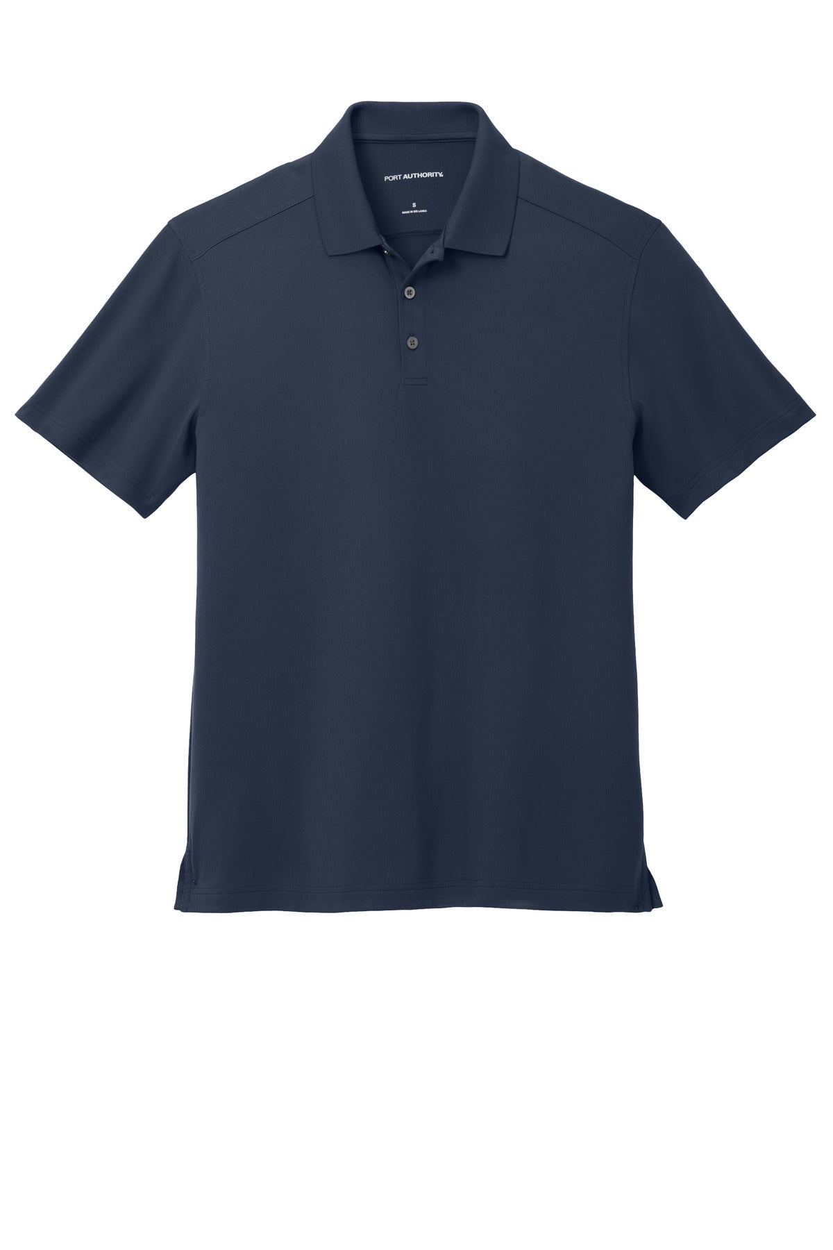 Port Authority City Stretch Flat Knit Polo K683 River Blue Navy