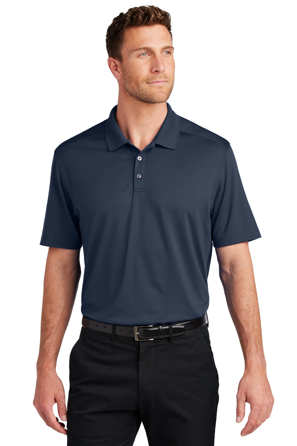 Port Authority City Stretch Flat Knit Polo image 1