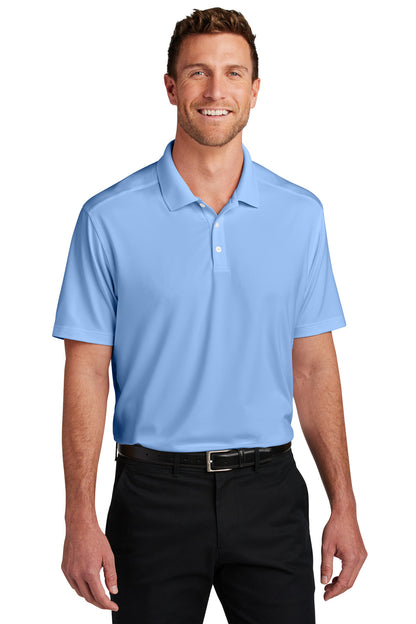 Port Authority City Stretch Flat Knit Polo K683 Swiss Blue