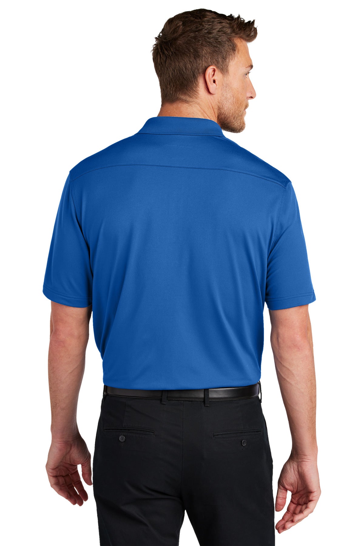 Port Authority City Stretch Flat Knit Polo K683 True Blue