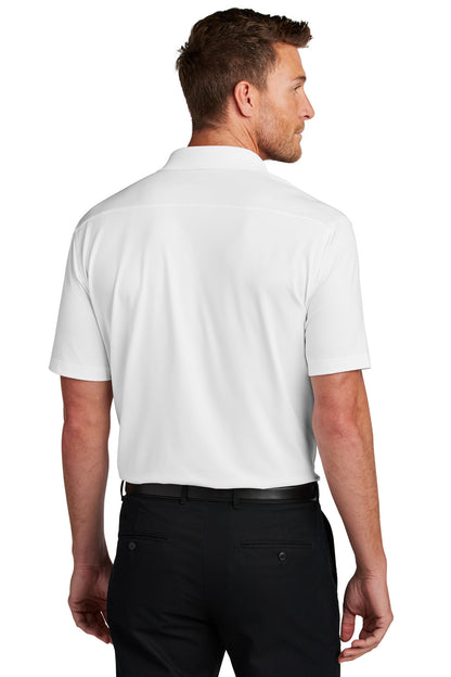 Port Authority City Stretch Flat Knit Polo K683 White