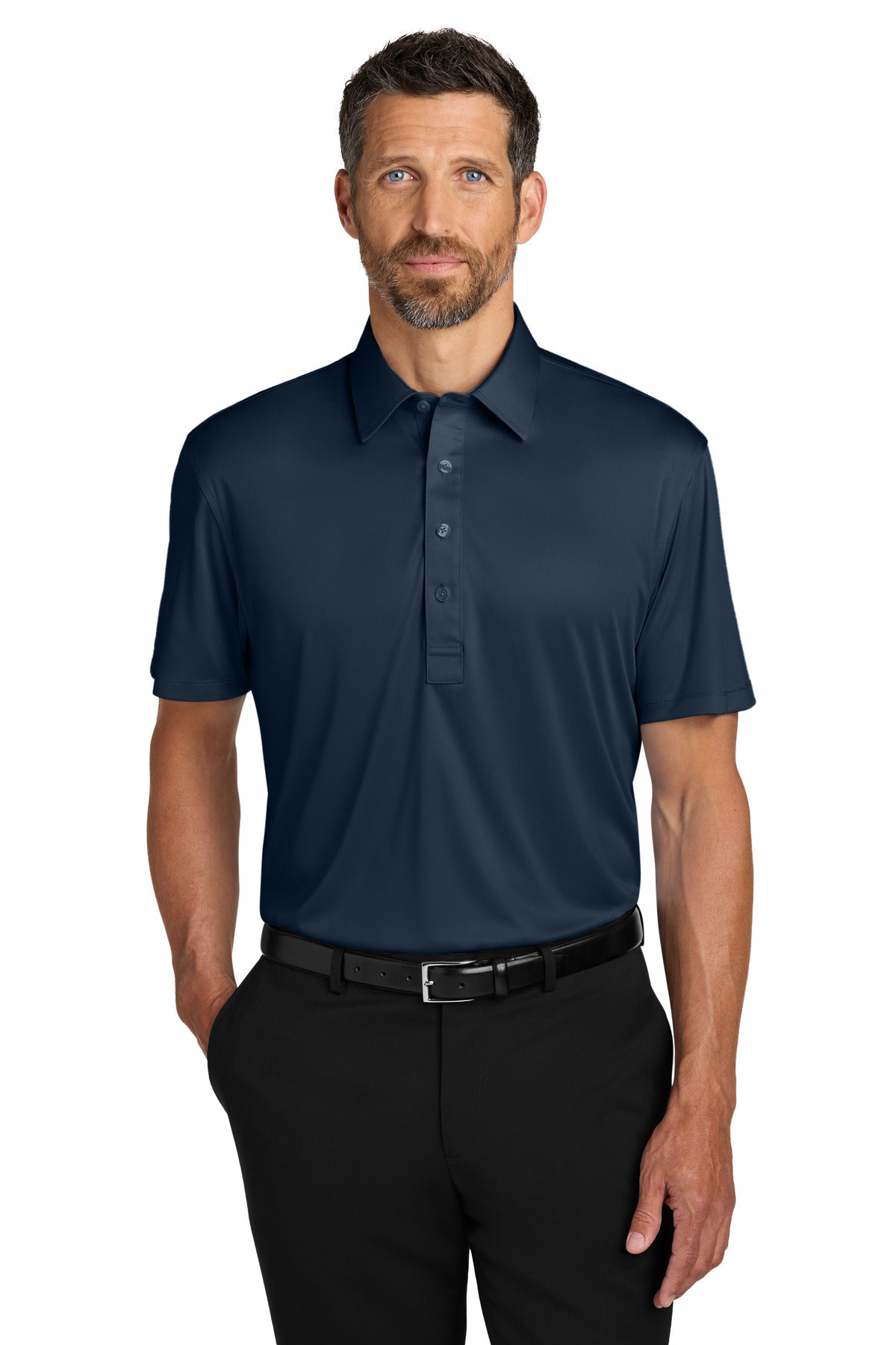 Port Authority Shirt Collar Polo K700 River Blue Navy