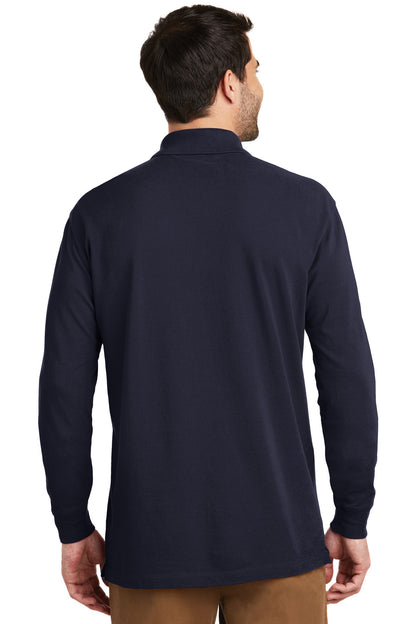Port Authority EZCotton Long Sleeve Polo. K8000LS Navy