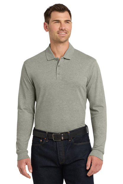 Port Authority EZCotton Long Sleeve Polo