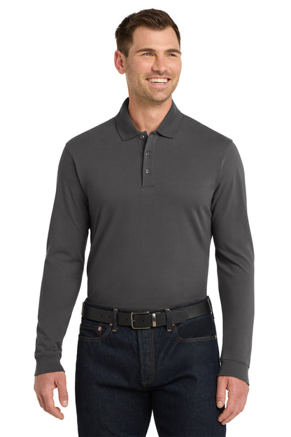 Port Authority EZCotton Long Sleeve Polo